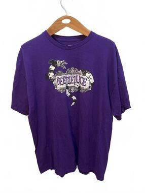Beetlejuice Graphic Purple T-Shirt XXL